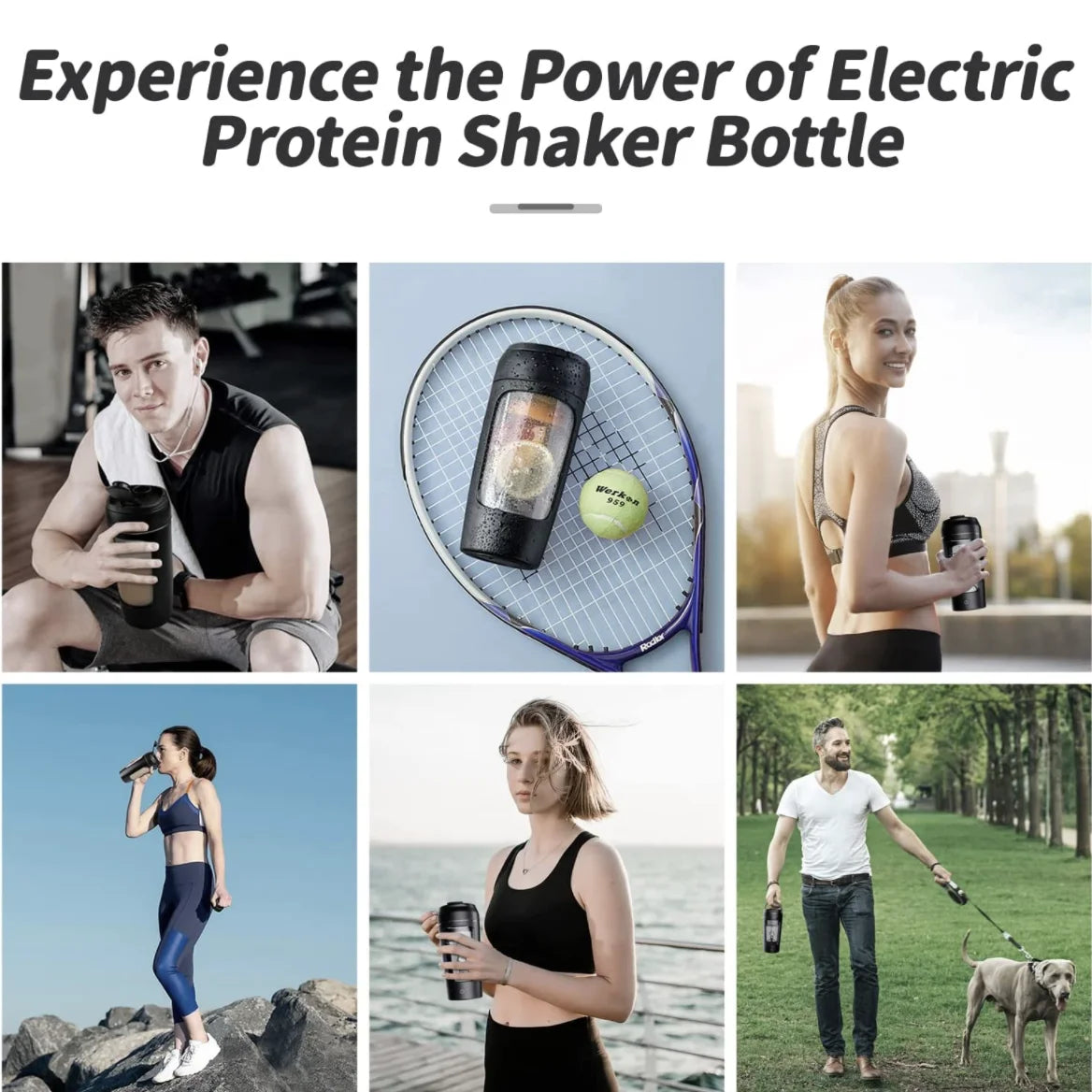 Revolutionary 650Ml USB Electric Protein Shaker Bottle - Effortless Mixing for Gym Enthusiasts!